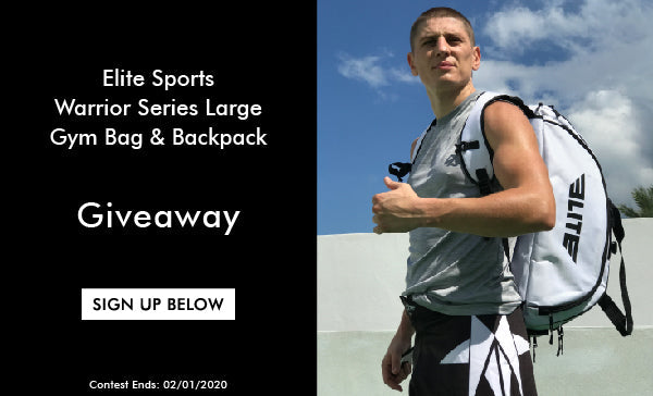 Elite Sports Warrior Series Large Gym Bag & Backpack Giveaway!
