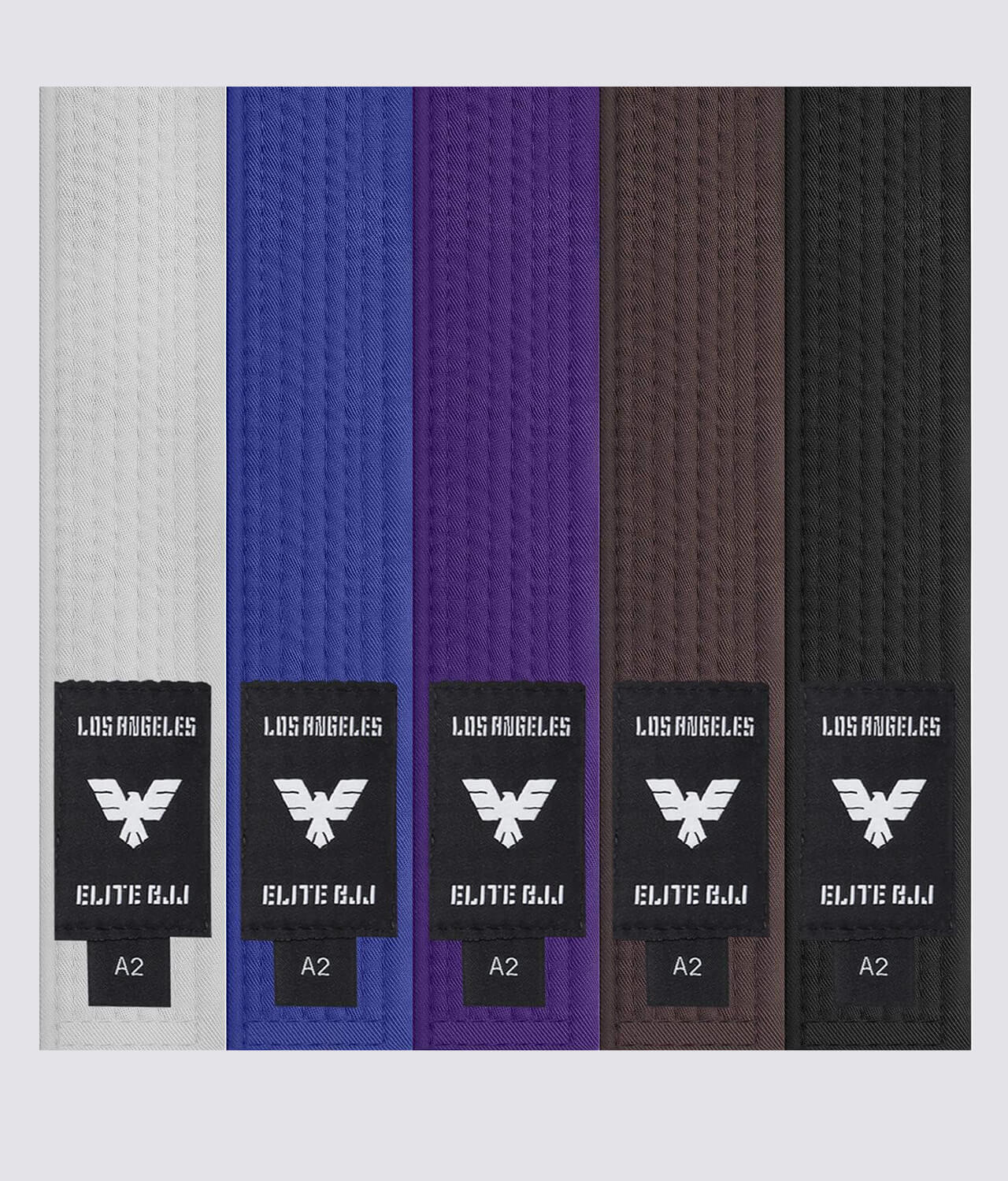 elite sports adults Brazilian jiu jitsu purple bjj belt for men and women