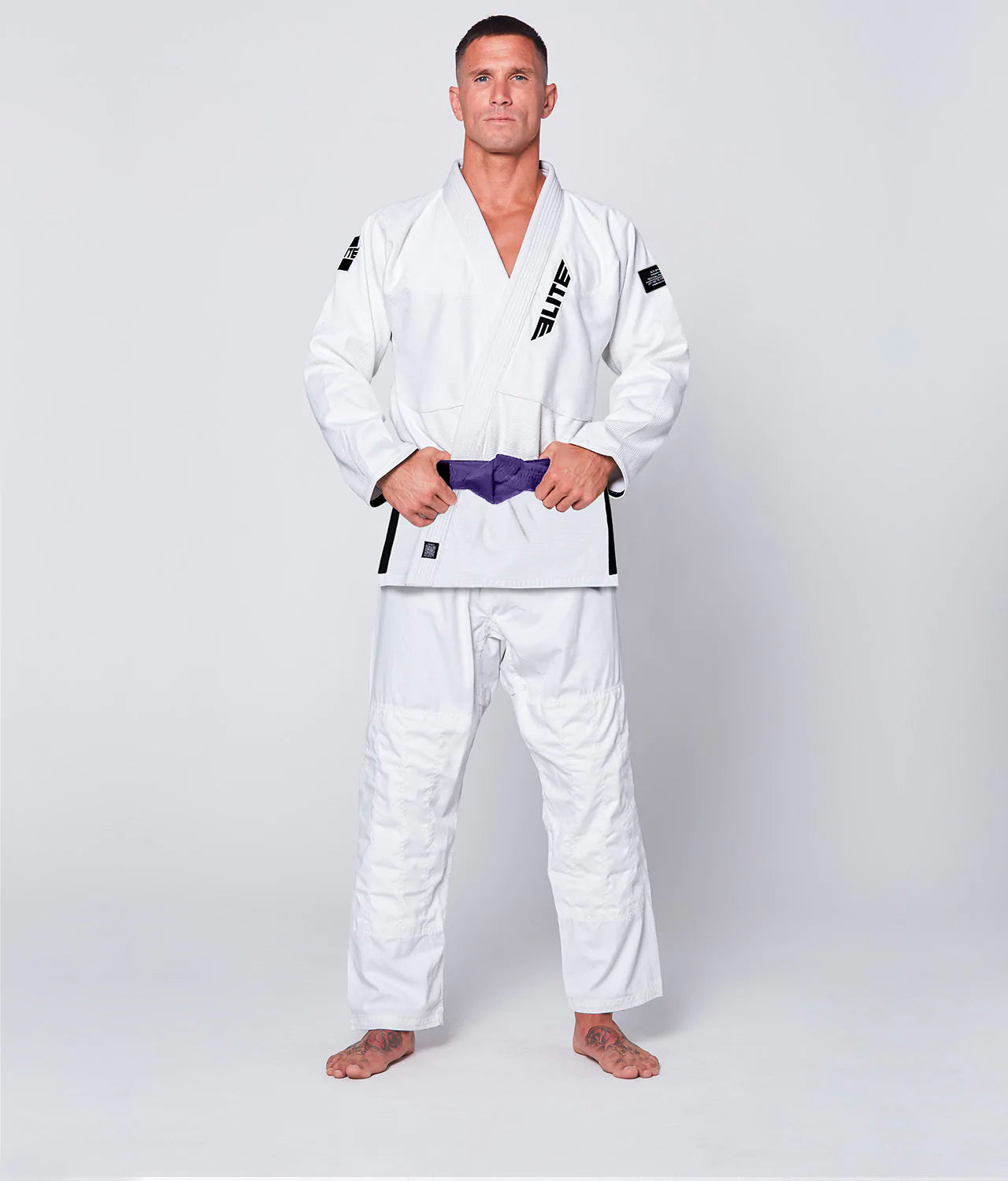 Elite Sports Adults' Jiu Jitsu BJJ Purple Belt Full Look