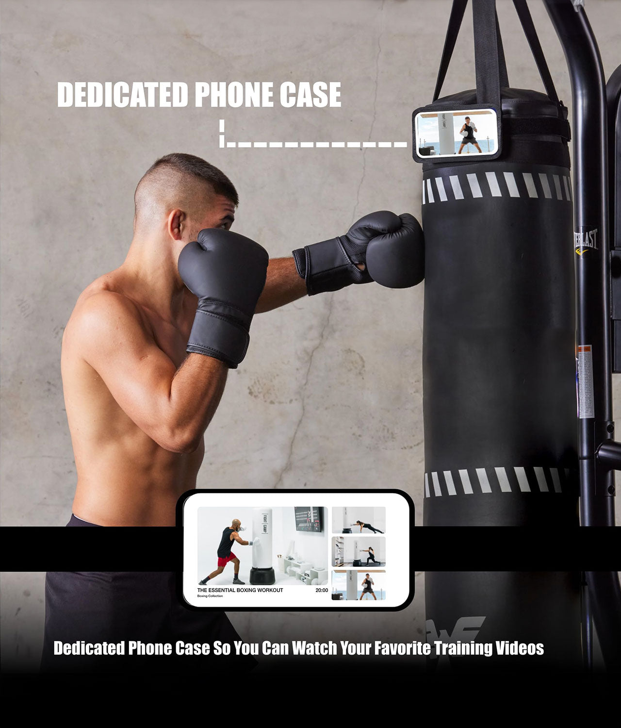 Elite Sports Adults Essential 6 ft Muay Thai Punching Bag Set Dedicated Phone Case