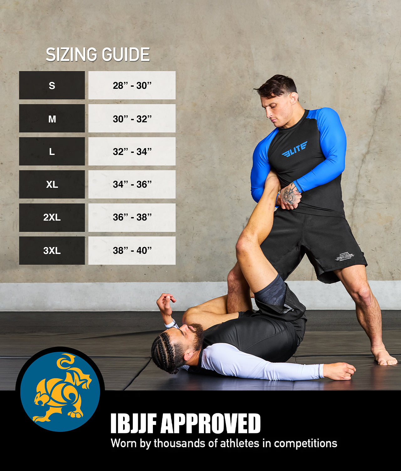 black jack series black adults bjj grappling shorts sizing guide