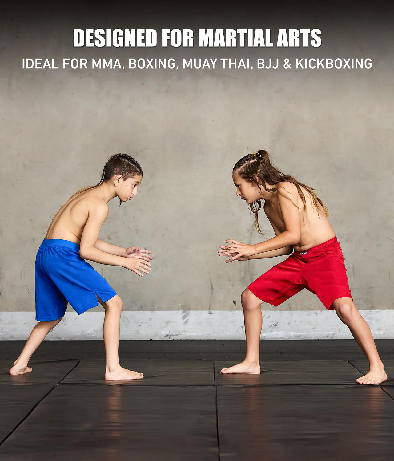 Black Jack Blue No-Gi Kids BJJ Shorts