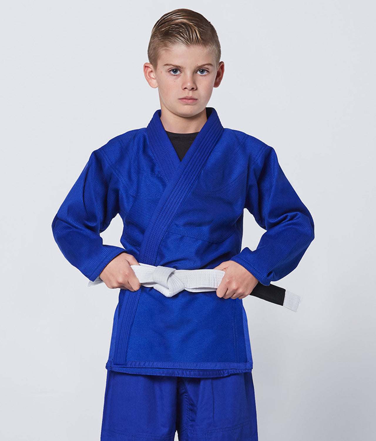 Elite Sports Kids' Essential Blue Brazilian Jiu Jitsu BJJ Gi Main View
