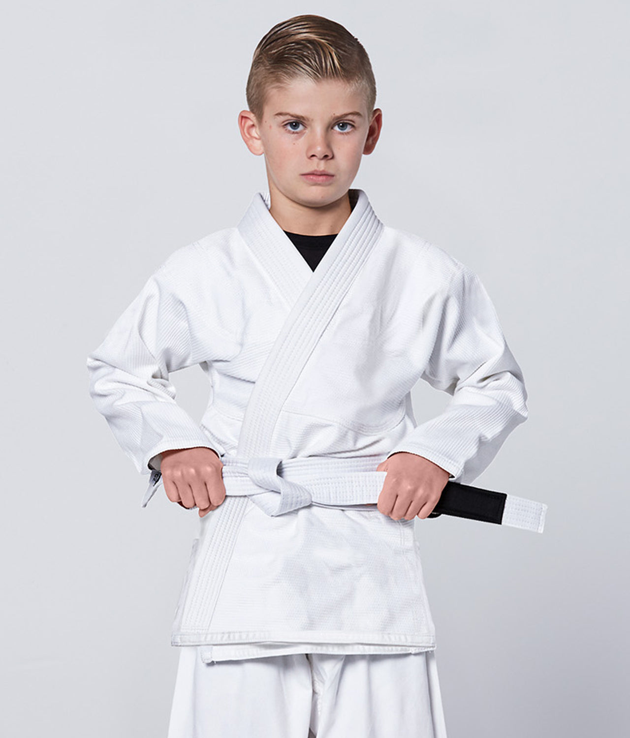Elite Sports Kids' Essential White Brazilian Jiu Jitsu BJJ Gi  Main View