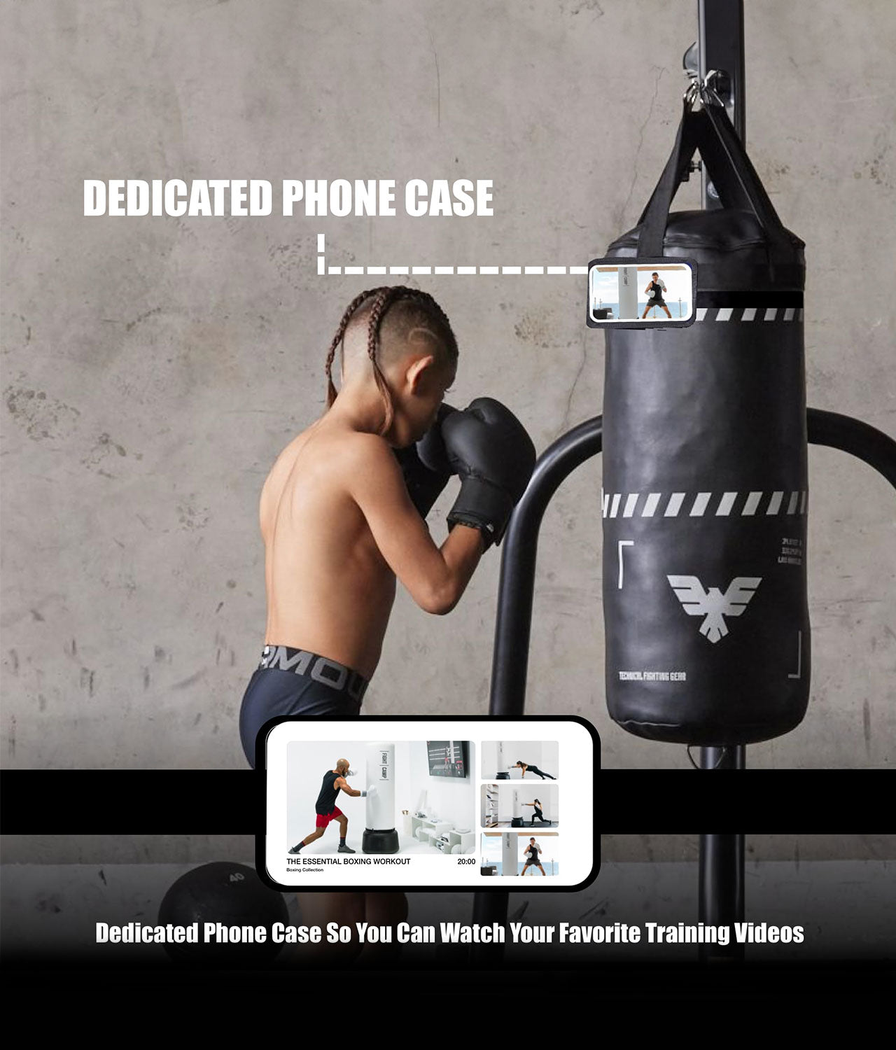 Elite Sports Kids 2.5 ft Essential Boxing Punching Bag Set Dedicated Phone Case