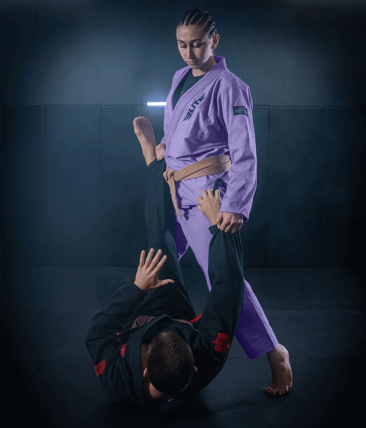 Elite Sports Women's Core Purple Brazilian Jiu Jitsu BJJ Gi Life style 2