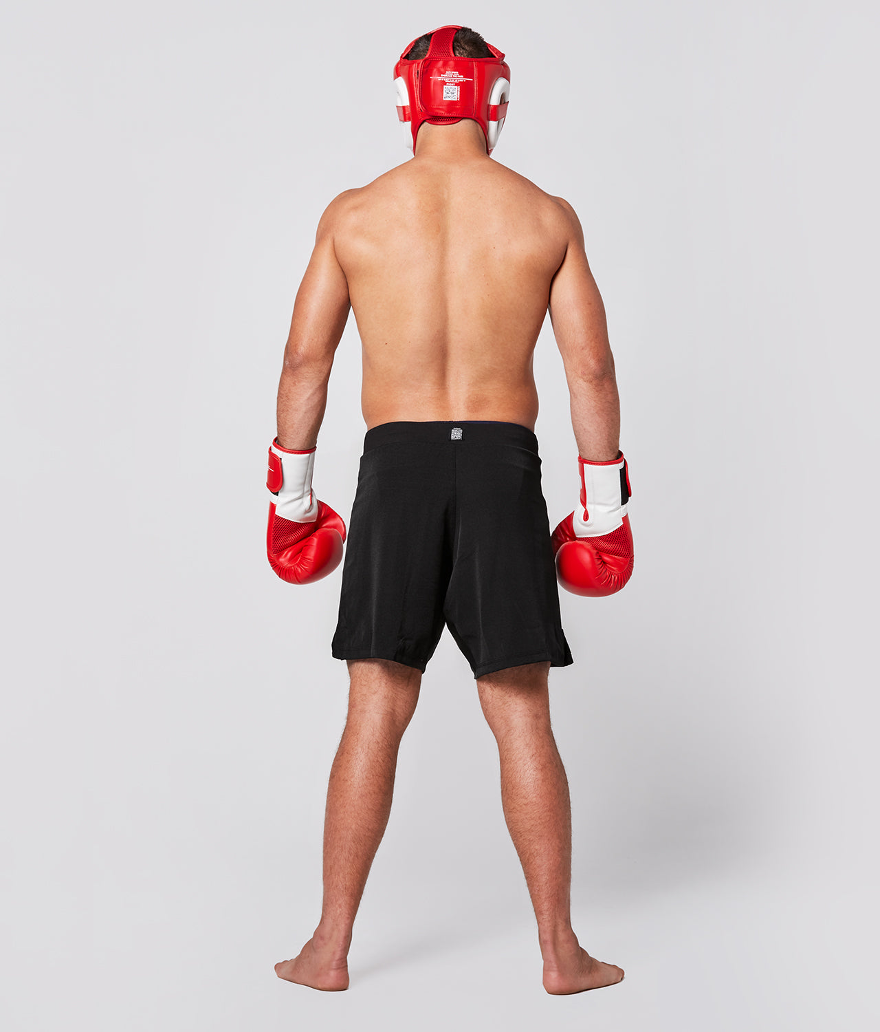 Elite Sports Adults' Essential Red Brazilian Jiu Jitsu BJJ Headgear Back View