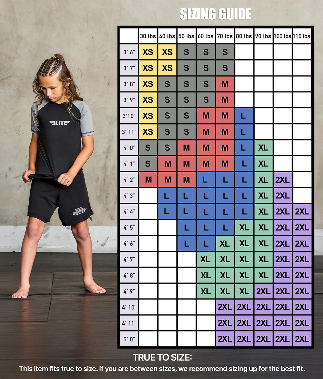 elitesports standard gray short sleeve kids ijiu jitsuf approved jiu jitsu rash guard