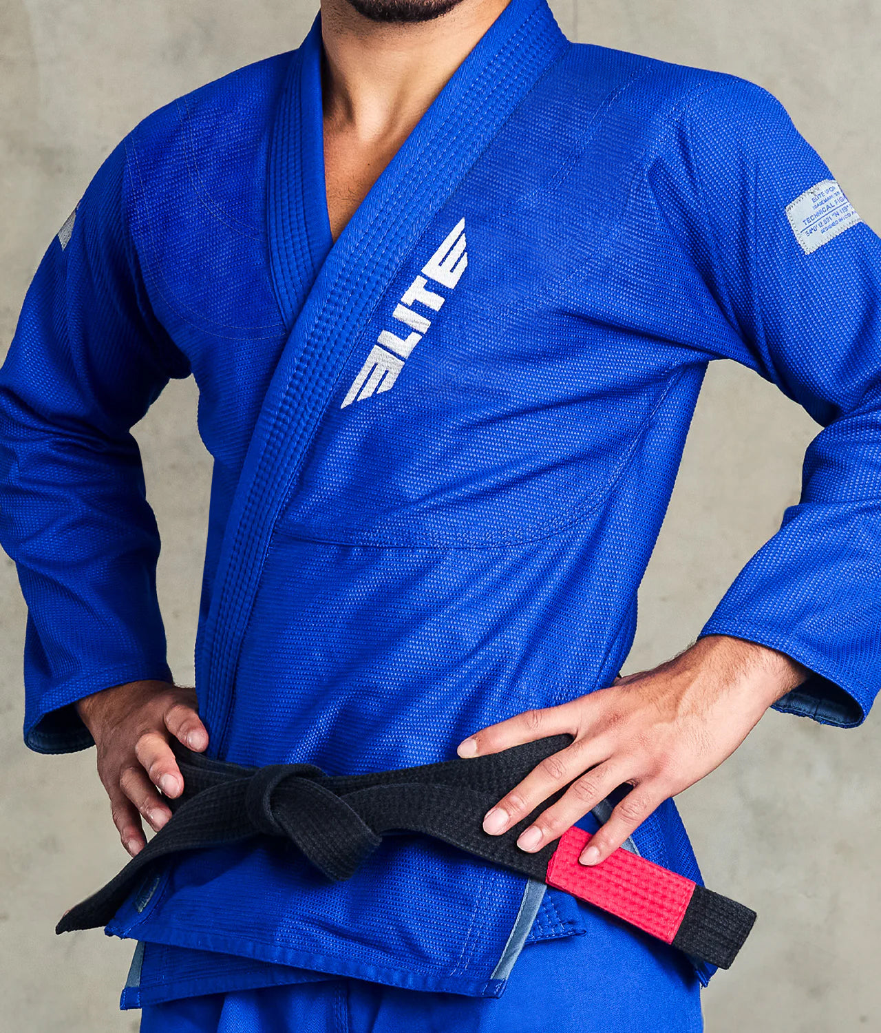 elitesports core blue mens bjj gi jacket view