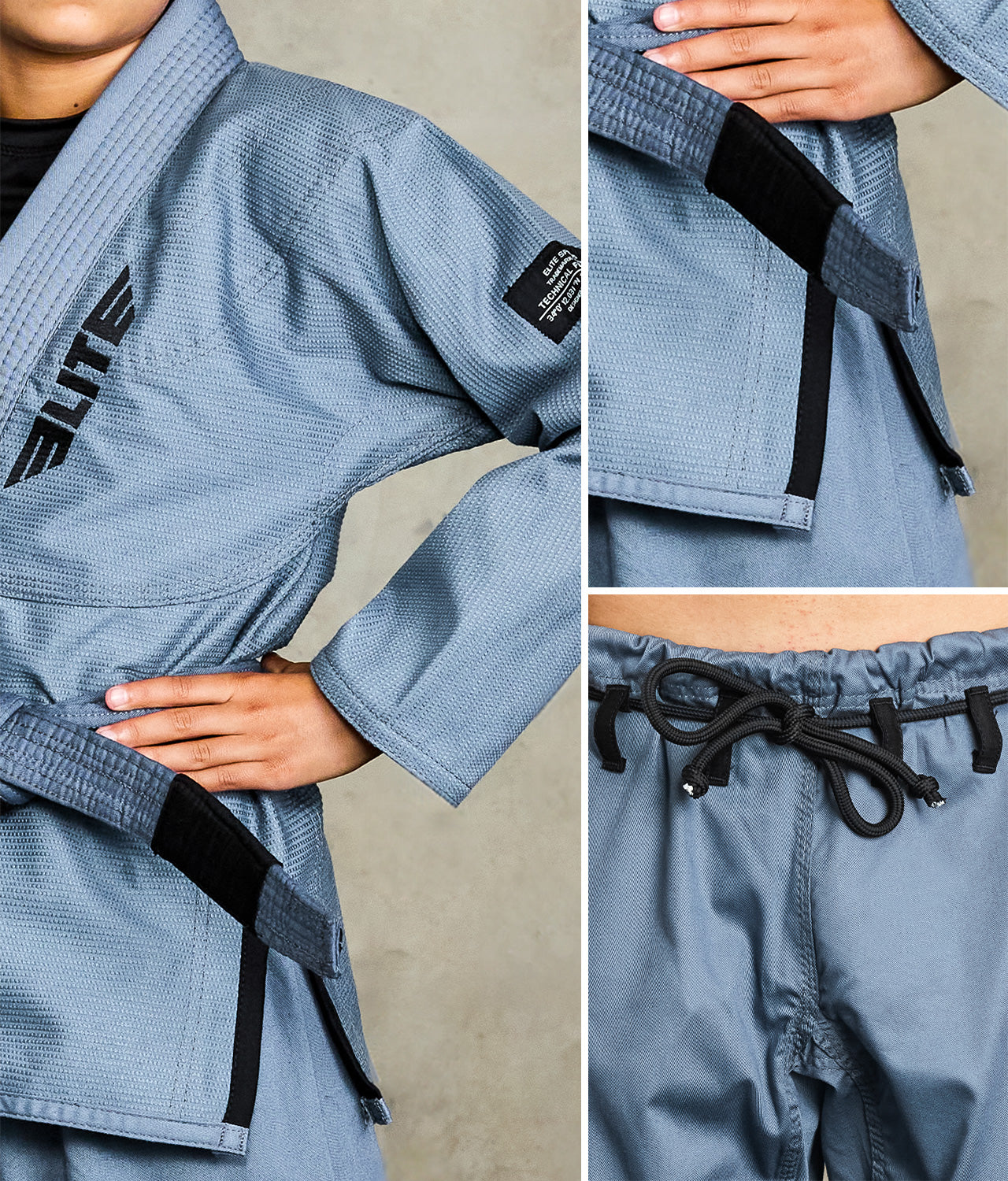 Core Gray Brazilian Jiu Jitsu Kids BJJ Gi