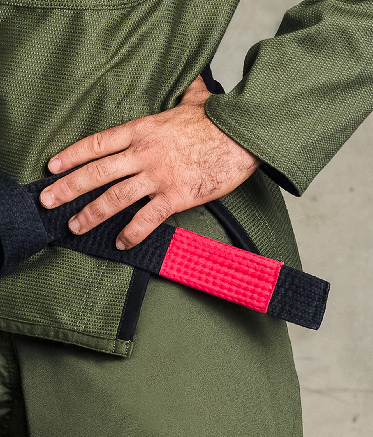 elitesports core military green mens bjj gi side-slit design