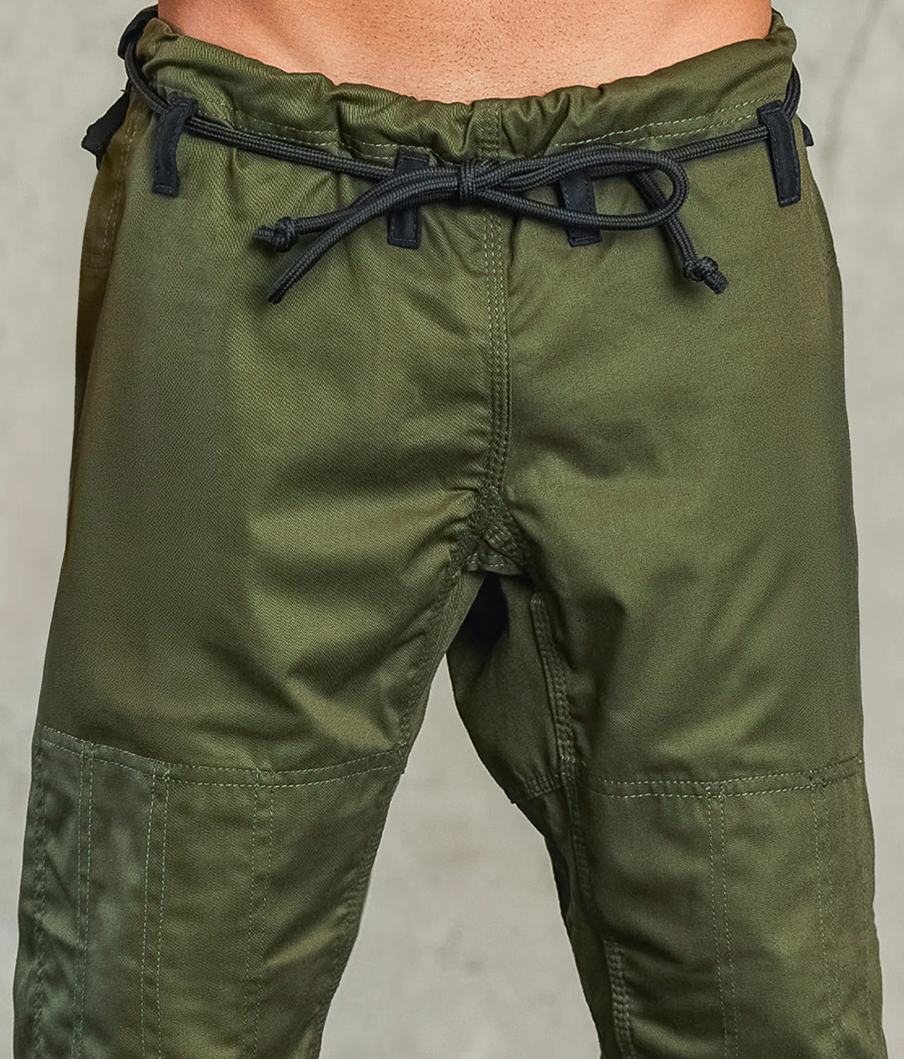 elitesports core military green mens bjj gi pant view