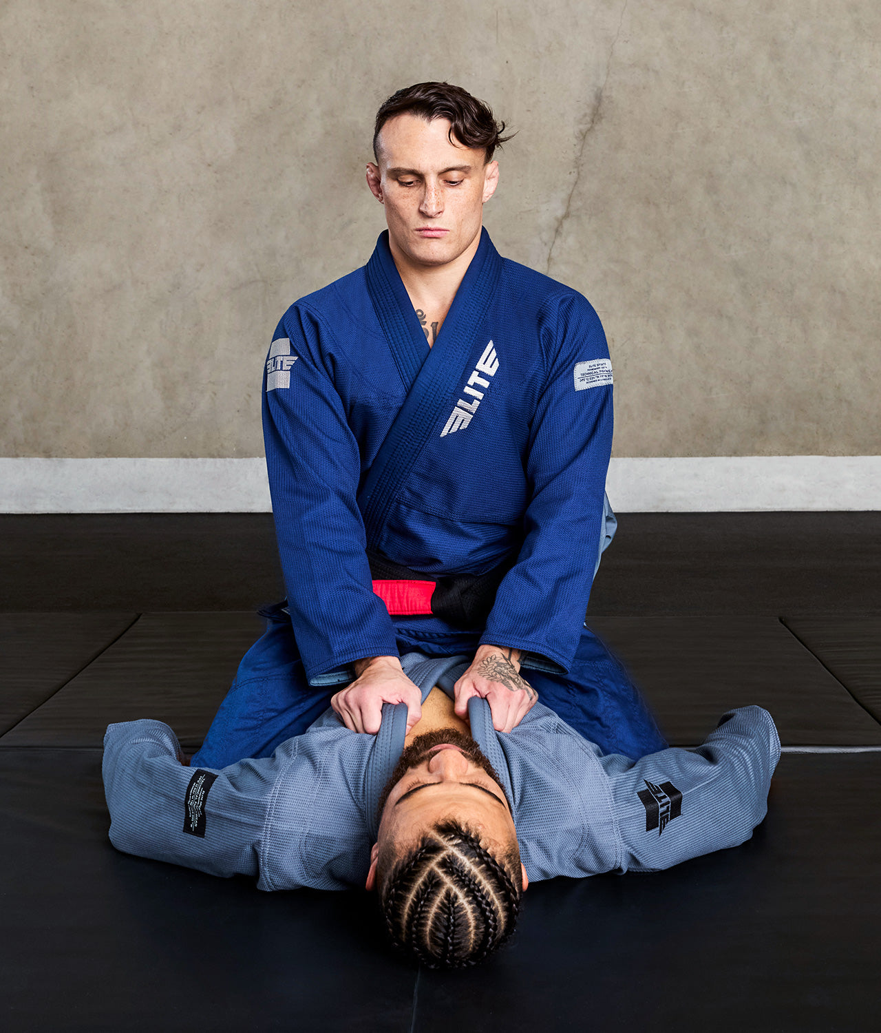 elitesports core navy mens bjj gi action view