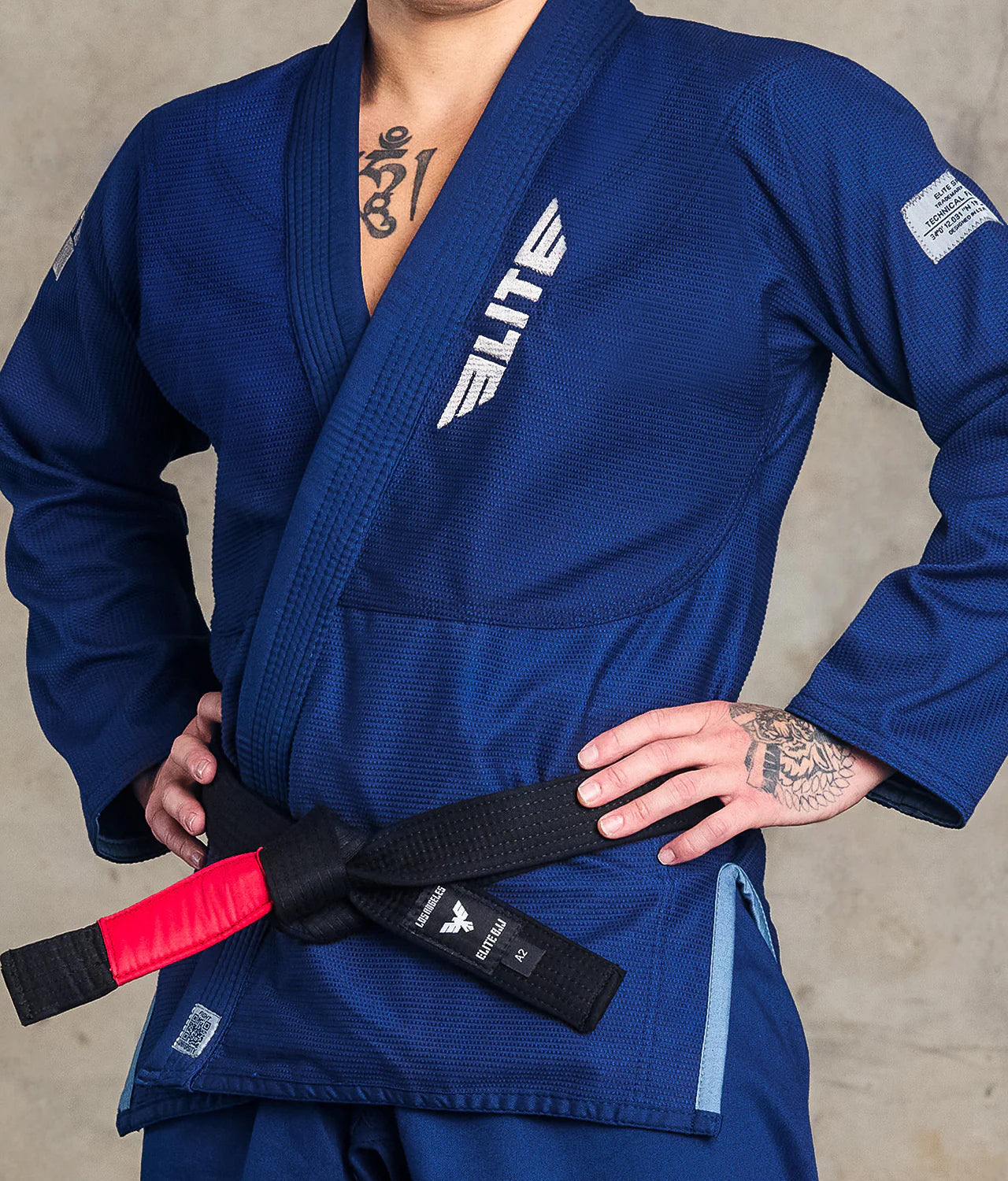 elitesports core navy mens bjj gi jacket view