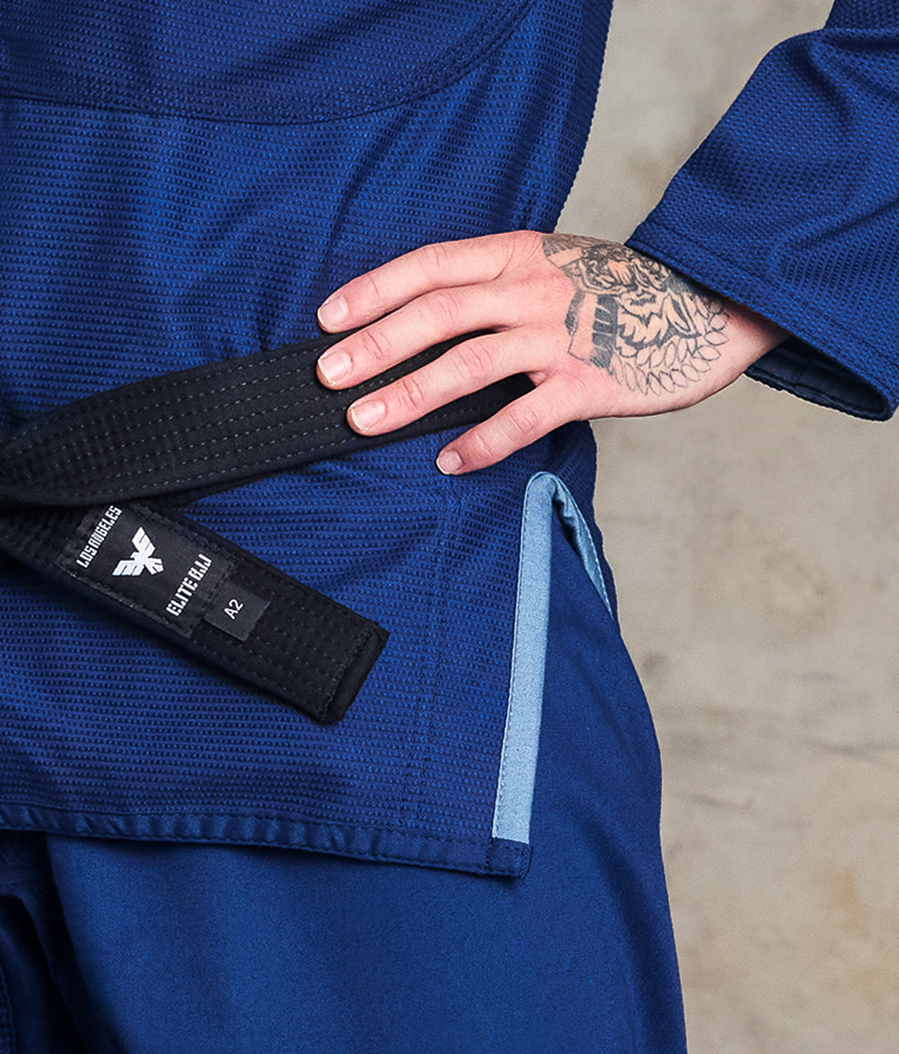 elitesports core navy mens bjj gi side-slit design