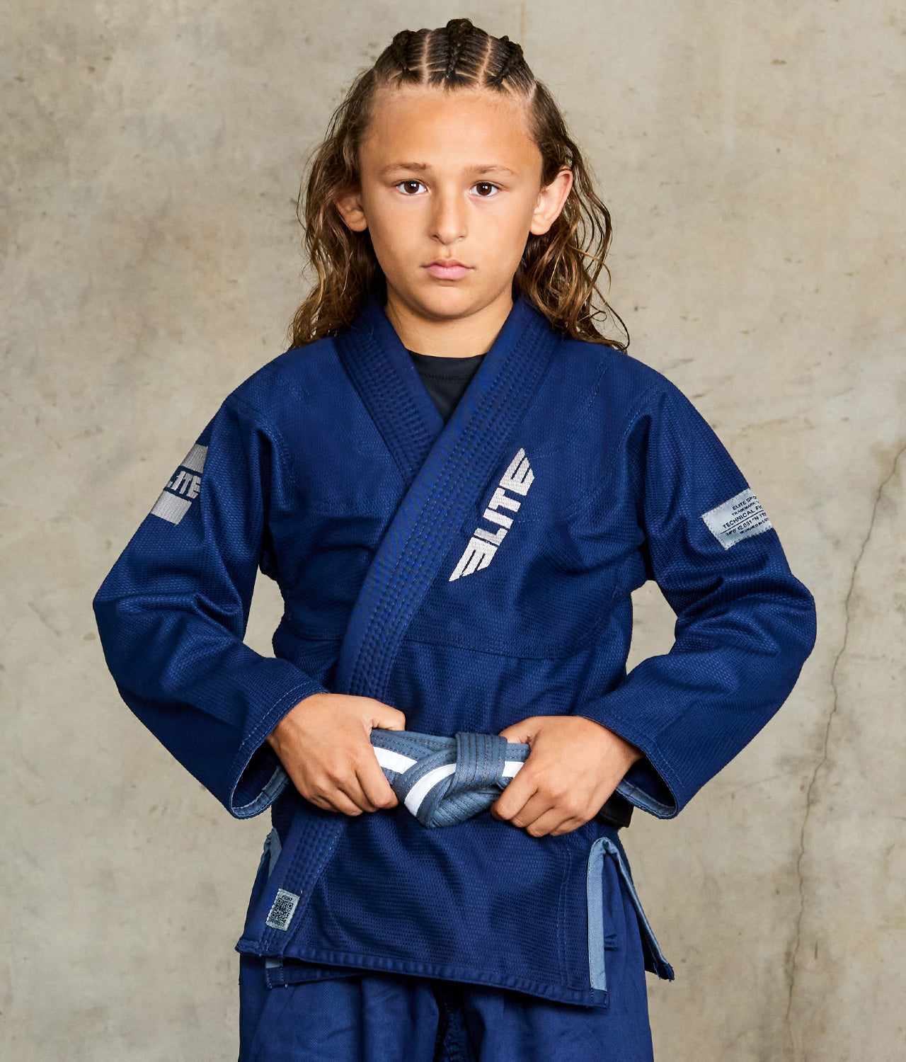 bjj gear Core Navy Brazilian Jiu Jitsu Kids BJJ Gi