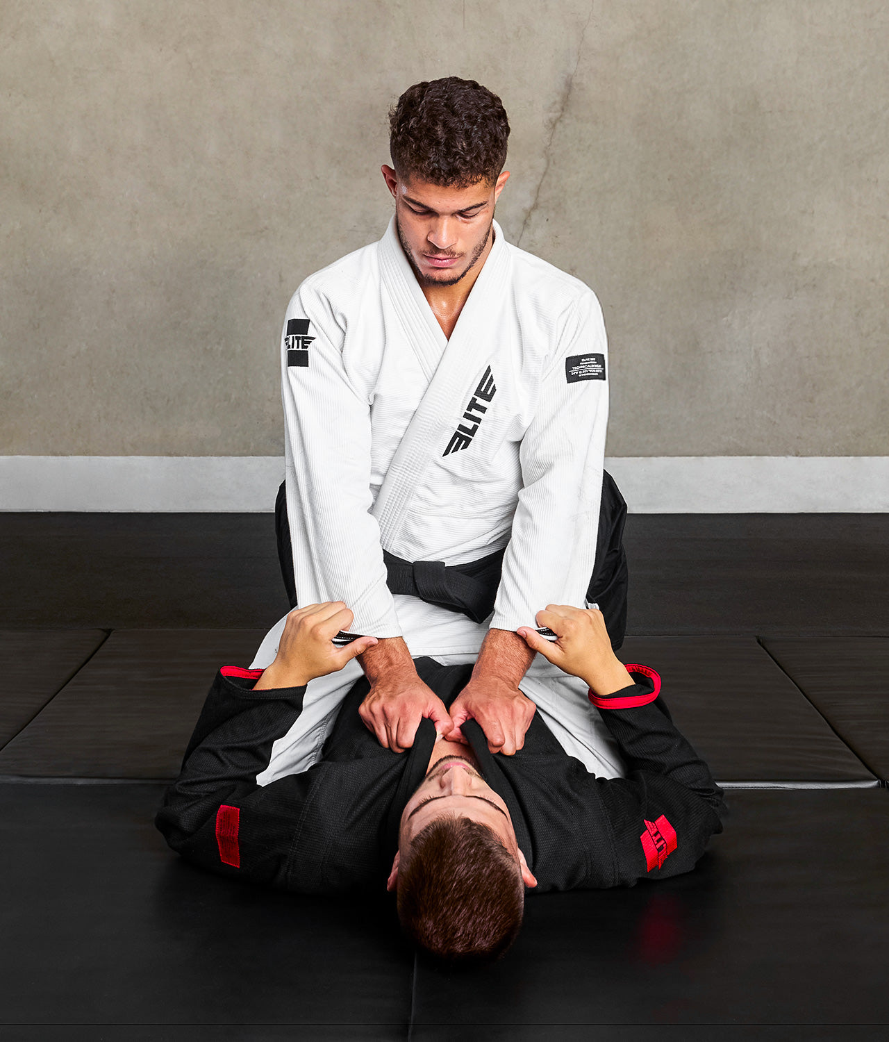 elitesports core white mens bjj gi action view