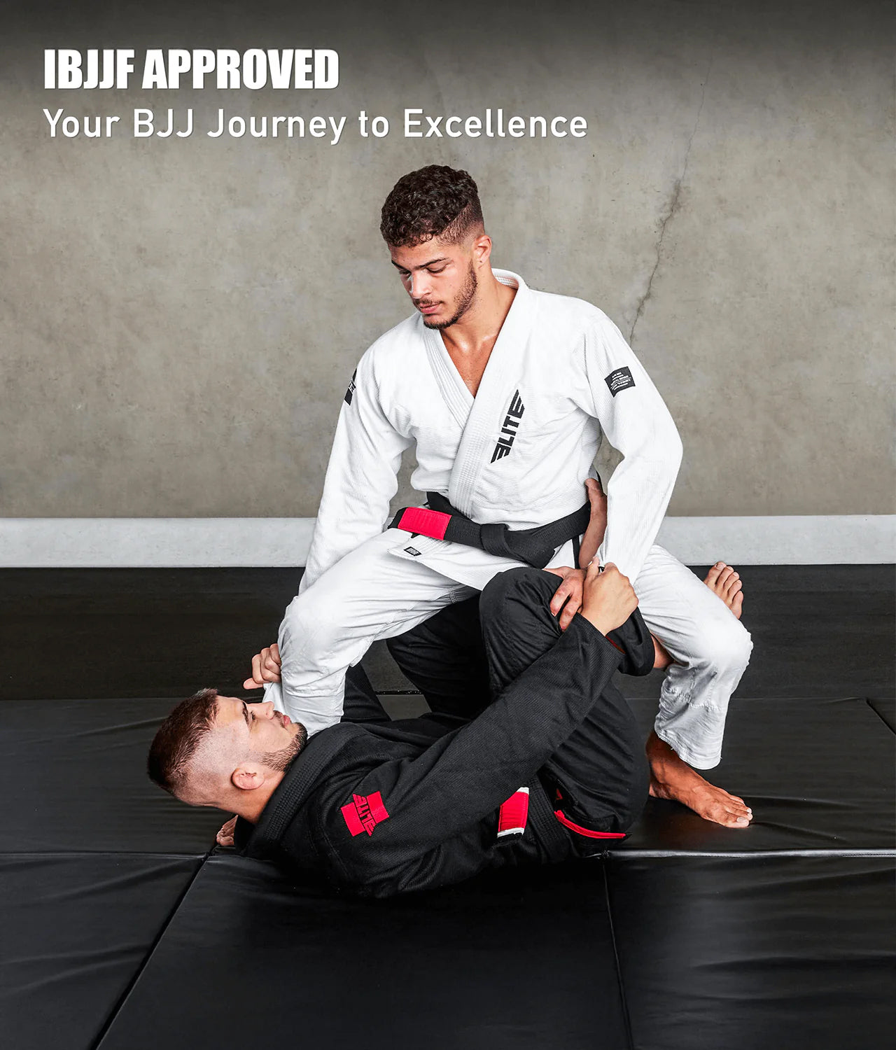 elitesports pack-of-3 core white mens ibjjf approved bjj gi