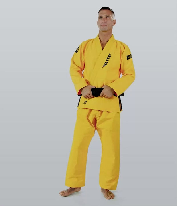 Men's Core Yellow Brazilian Jiu Jitsu BJJ Gi Video