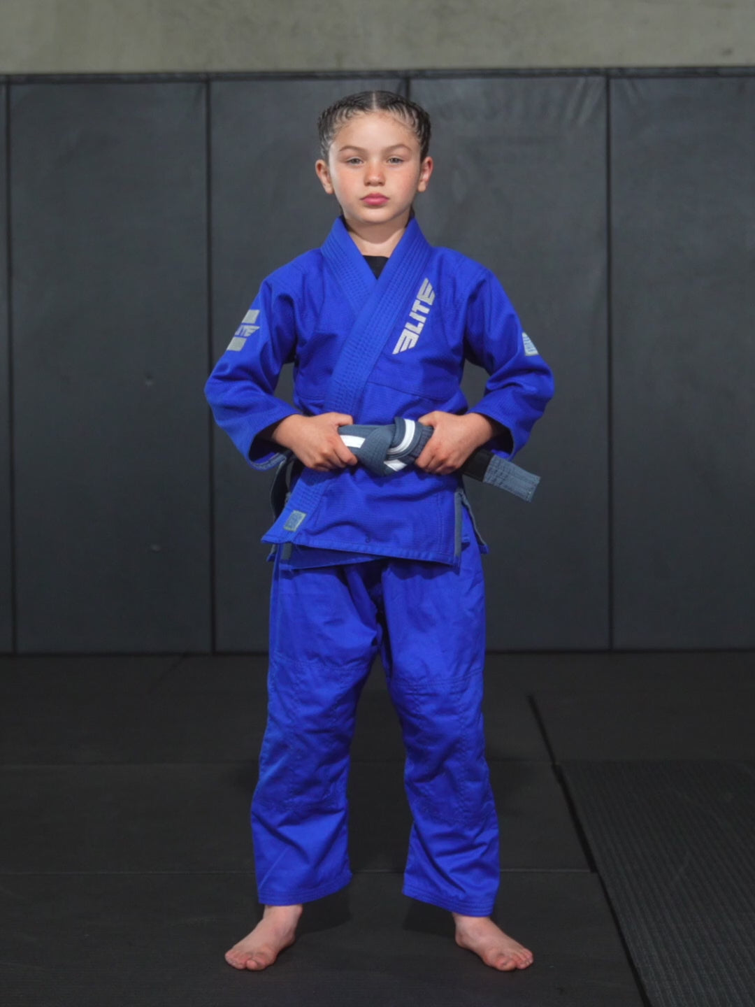 elite sports ultra light preshrunk yellow kids brazilian jiu jitsu bjj gi with free belt demo video
