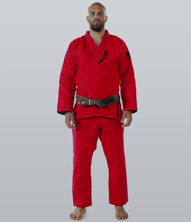 Men's Core Red Brazilian Jiu Jitsu BJJ Gi  Video