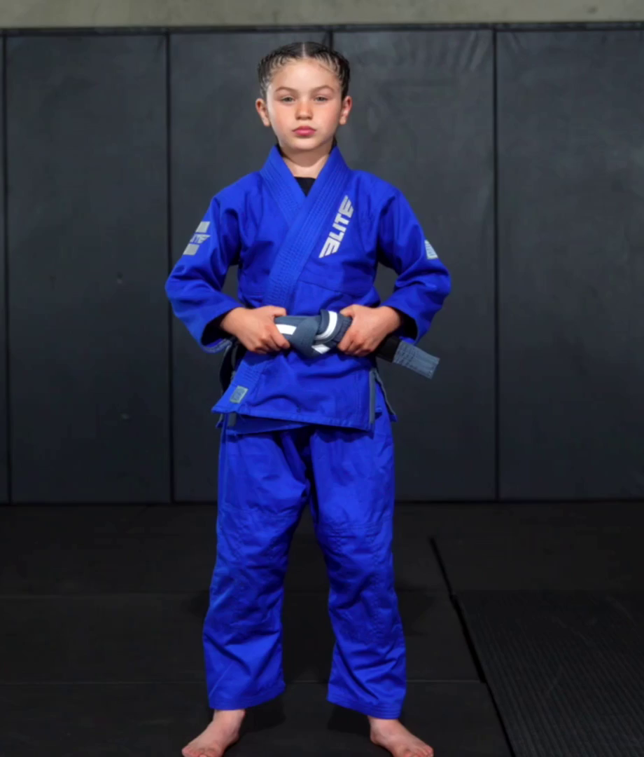 elite sports kids brazilian jiu jitsu bjj gray white belt demo video