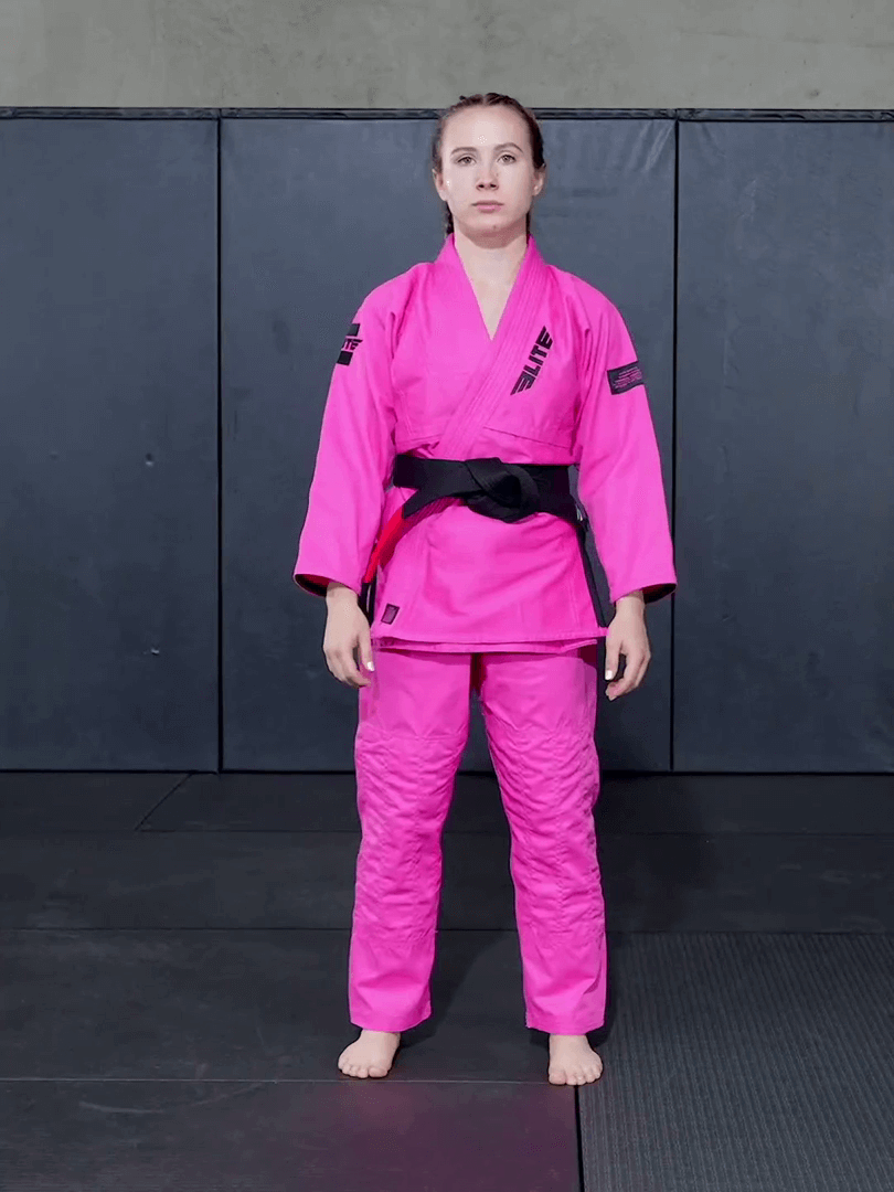 elite sports lightweight preshrunk pink women brazilian jiu jitsu bjj gi with free belt demo video