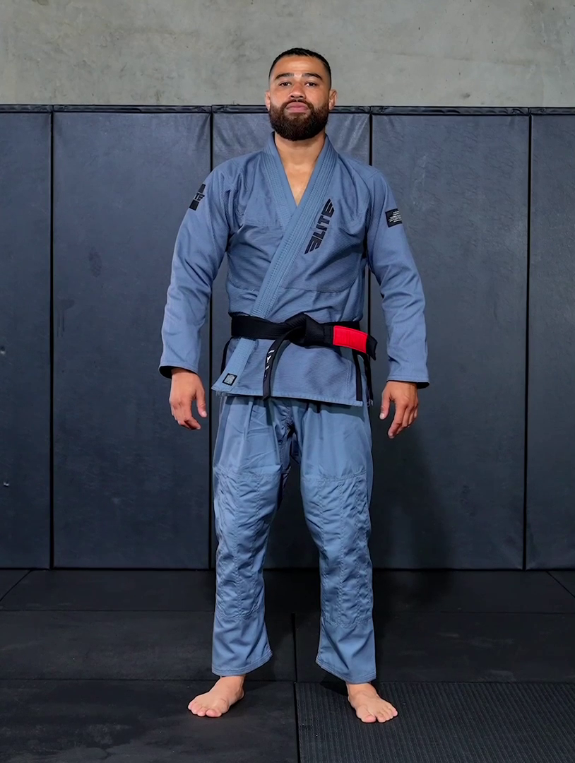 elite sports ultra light preshrunk gray adult brazilian jiu jitsu bjj gi with free belt demo video