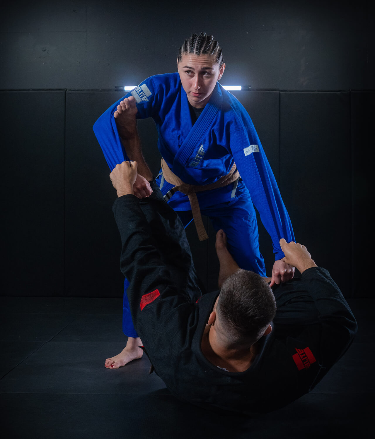 Elite Sports Women's Core Blue Brazilian Jiu Jitsu BJJ Gi Life style  2