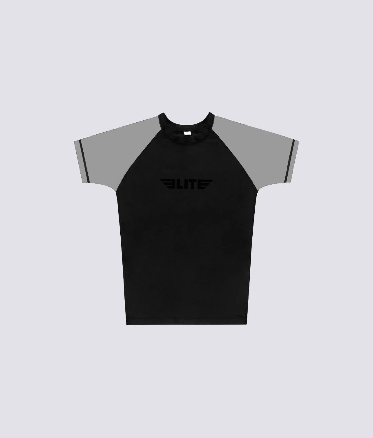 elite sports standard gray short sleeve womens no-gi bjj rash guard comfortable & secure