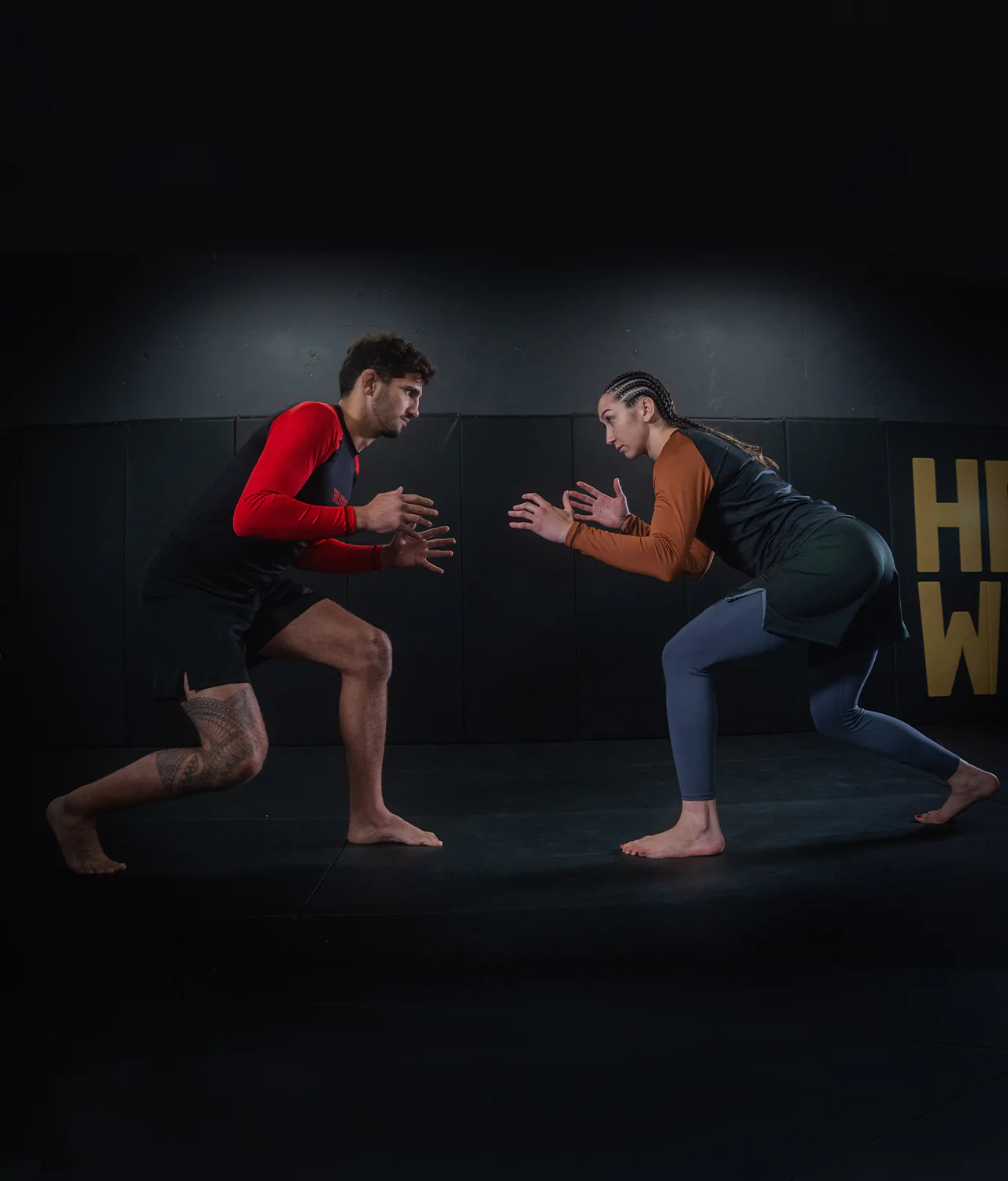 elite sports standard red long sleeve womens no-gi bjj rash for grappling