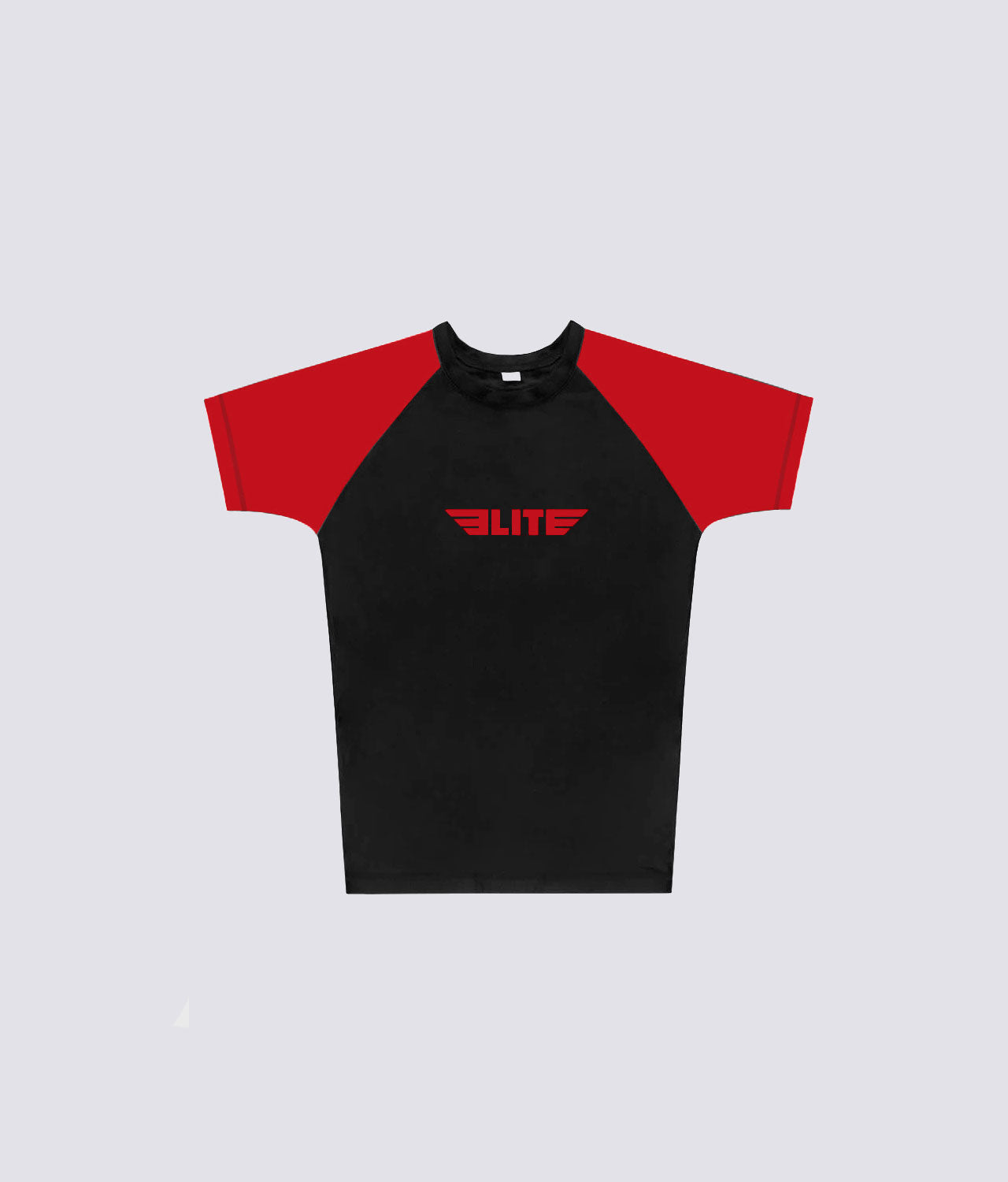 elite sports standard red short sleeve womens no-gi bjj rash guard comfortable & secure