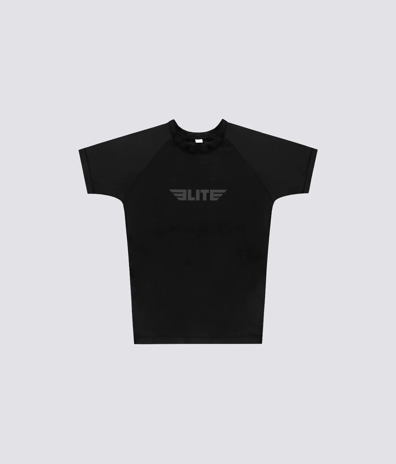 elite sports standard black short sleeve womens no-gi bjj rash guard comfortable & secure