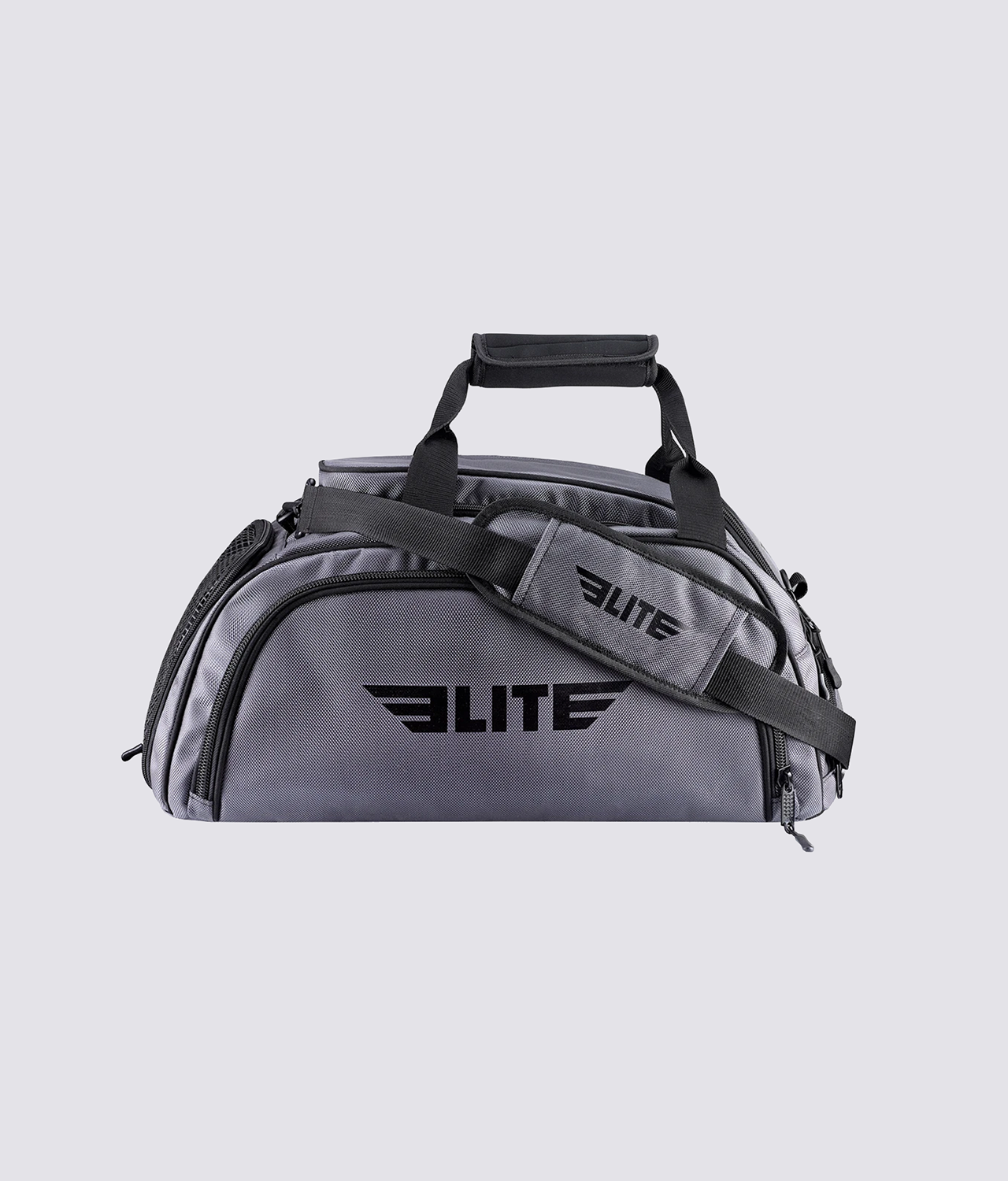 Warrior Gray Large Duffel Jiu Jitsu BJJ Gear Gym Bag