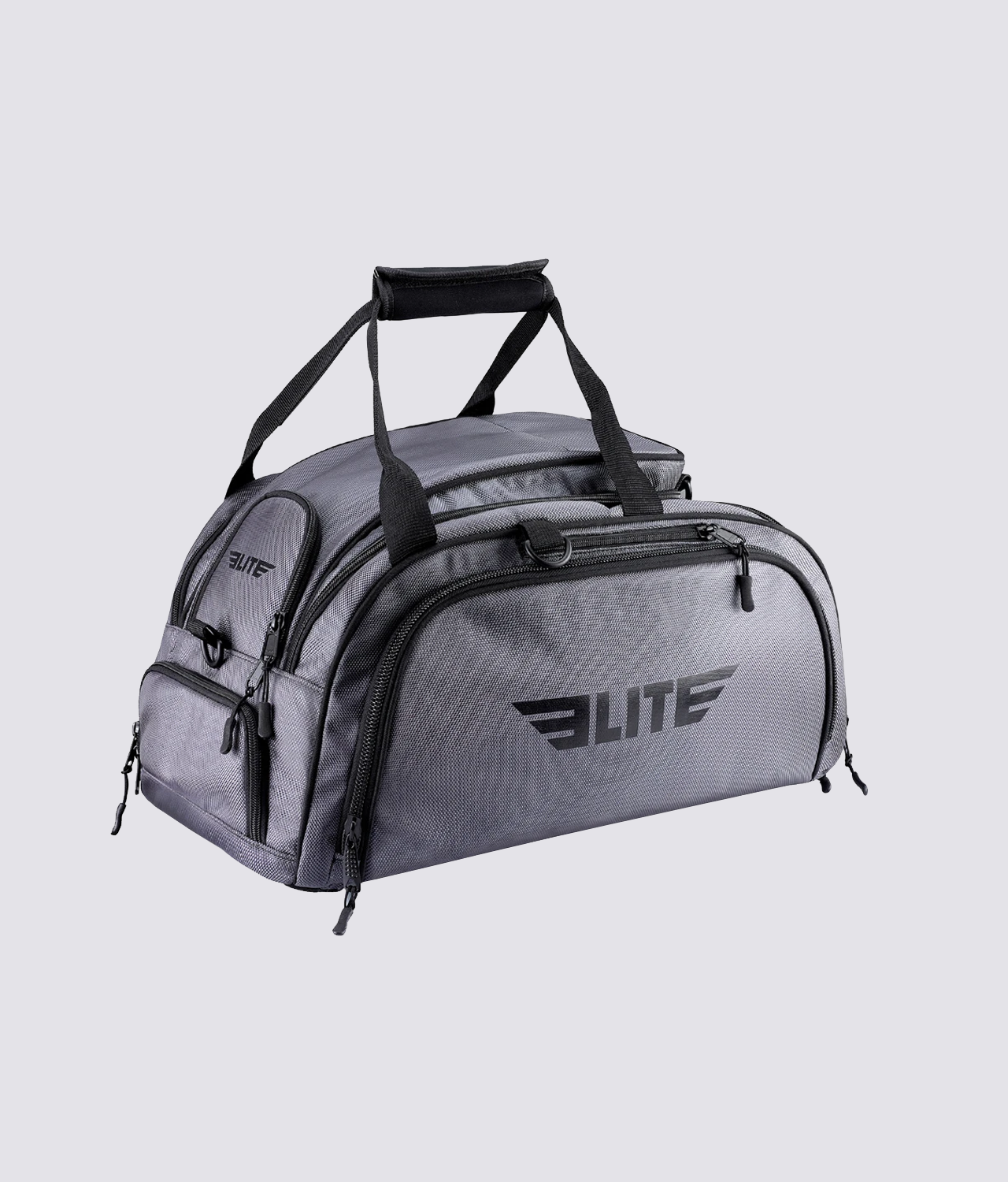 Warrior Gray Large Duffel Jiu Jitsu BJJ Gear Gym Bag