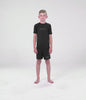 Kids' Standard Black Short Sleeve BJJ Rash Guard Video
