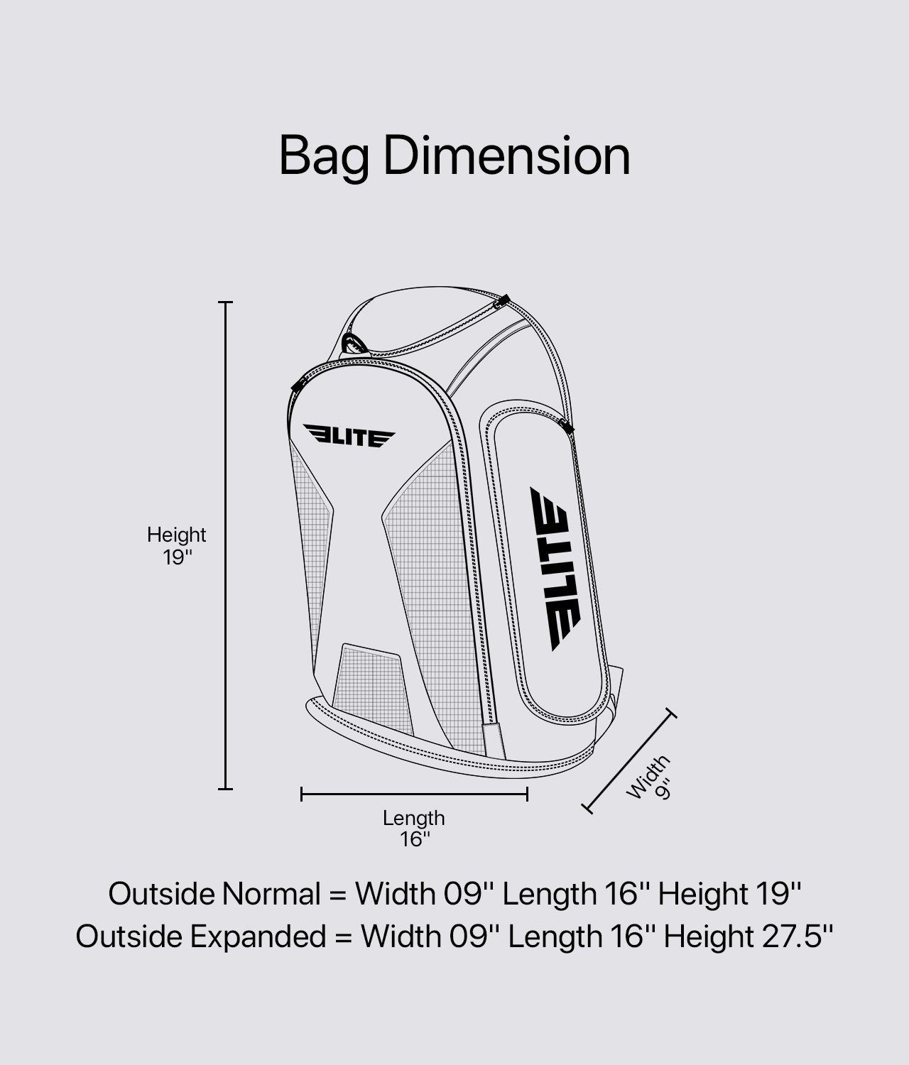 Convertible White Training Gear Gym Bag & Backpack
