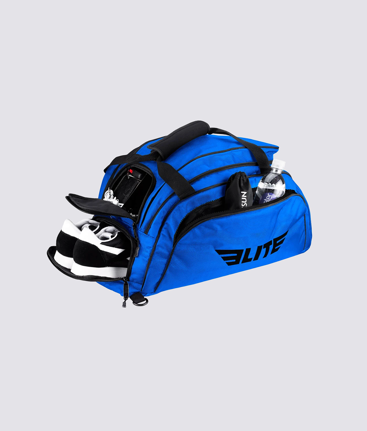 Warrior Blue Large Duffel Jiu Jitsu BJJ Gear Gym Bag