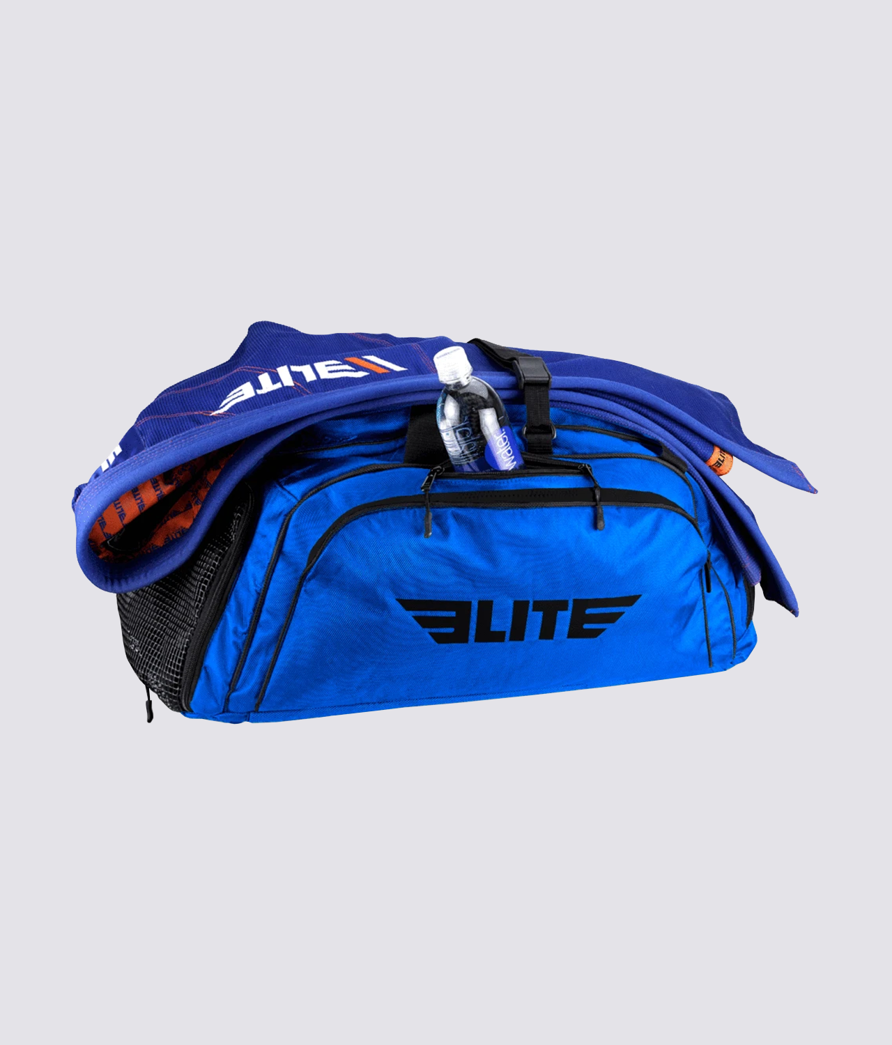 Warrior Blue Large Duffel Jiu Jitsu BJJ Gear Gym Bag