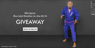 Elite Sports Blue Adult Brazilian Jiu Jitsu Gi Giveaway