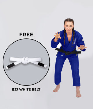 Core Blue Brazilian Jiu Jitsu Gi BJJ Uniform for Women
