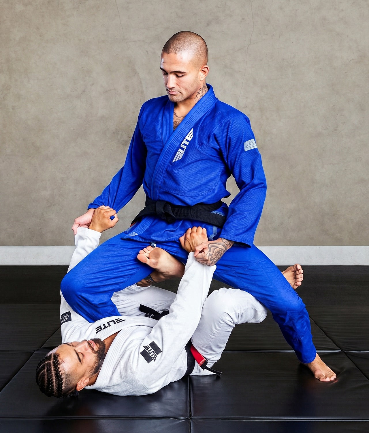 Core White/Black/Blue Brazilian Jiu Jitsu Mens BJJ Gi - (Pack of 3)