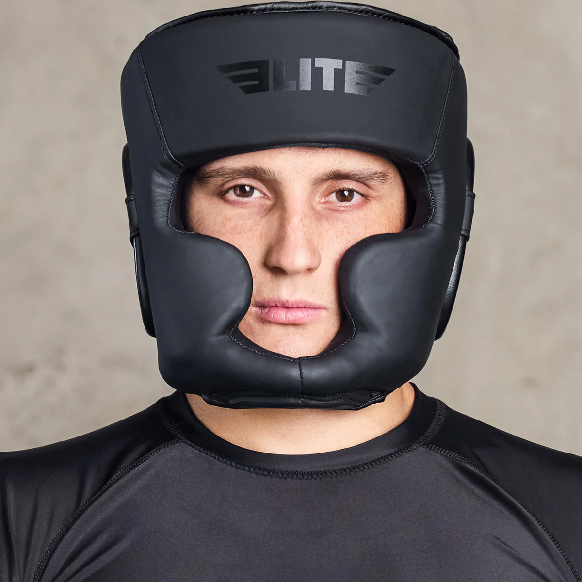 Elite Sports Black Black MMA Headgear