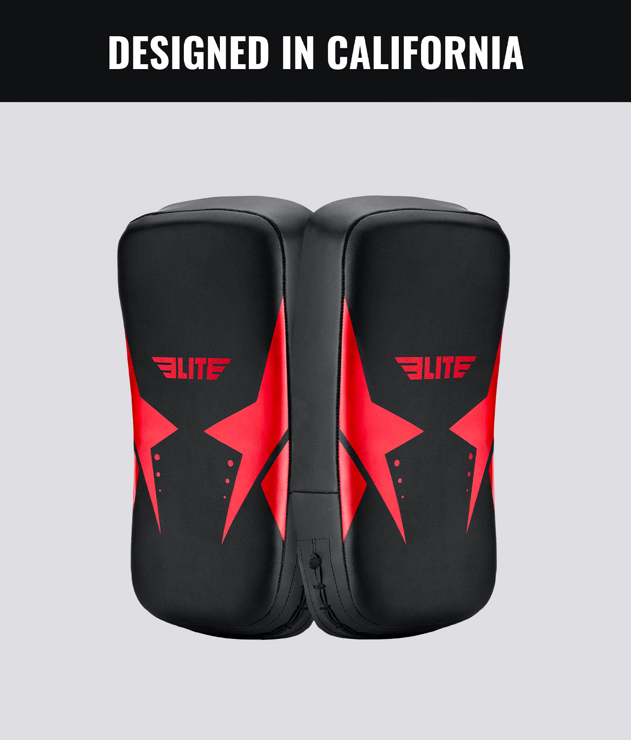 Elite Sports Adults' Black/Red Muay Thai Kick Pad Designed In California