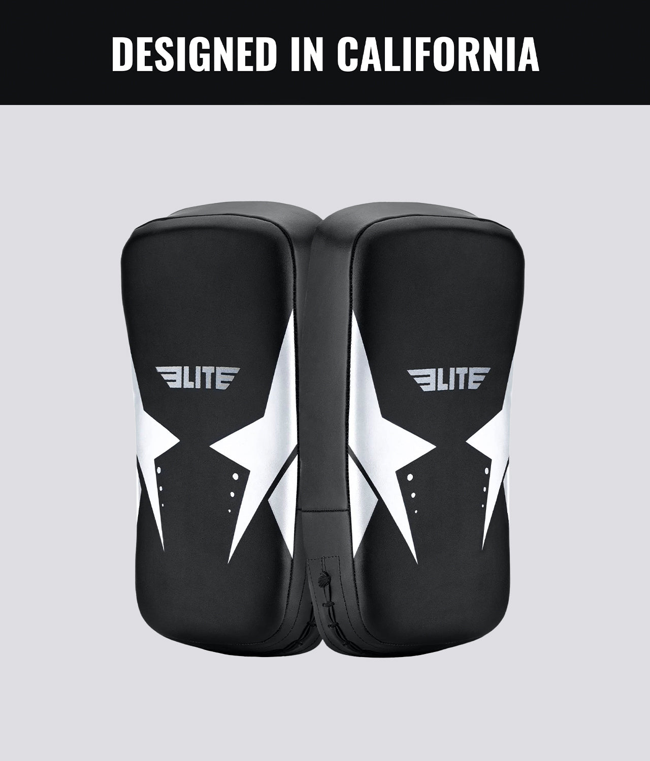 Elite Sports Adults' Black/White Muay Thai Kick Pad Designed In California