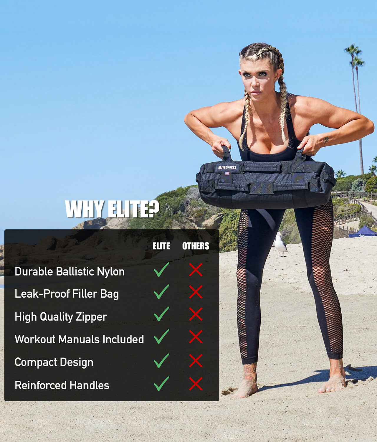 Core Black Duffel Sand Bag 5-25 lbs