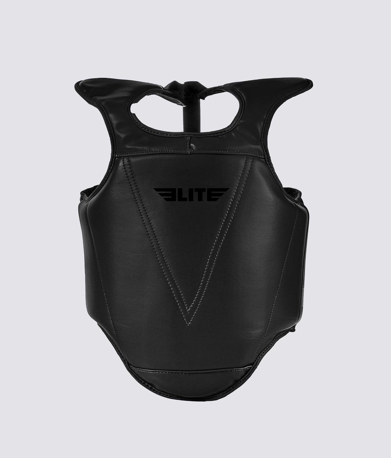 Elite Sports Kids' Black Boxing Chest Guard : 4 to 8 Years Main View