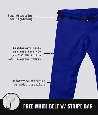 Core Blue Brazilian Jiu Jitsu Gi BJJ Uniform for Women