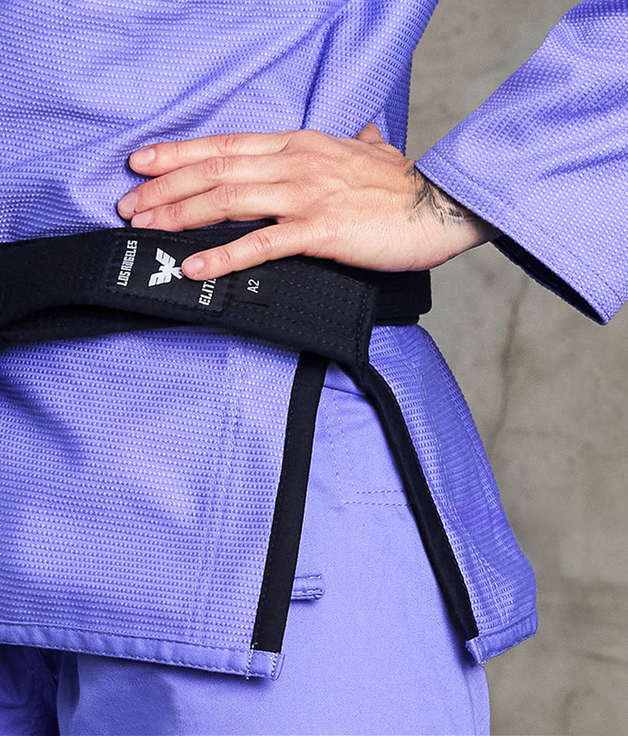 elite sports core purple womens bjj gi side-slit design