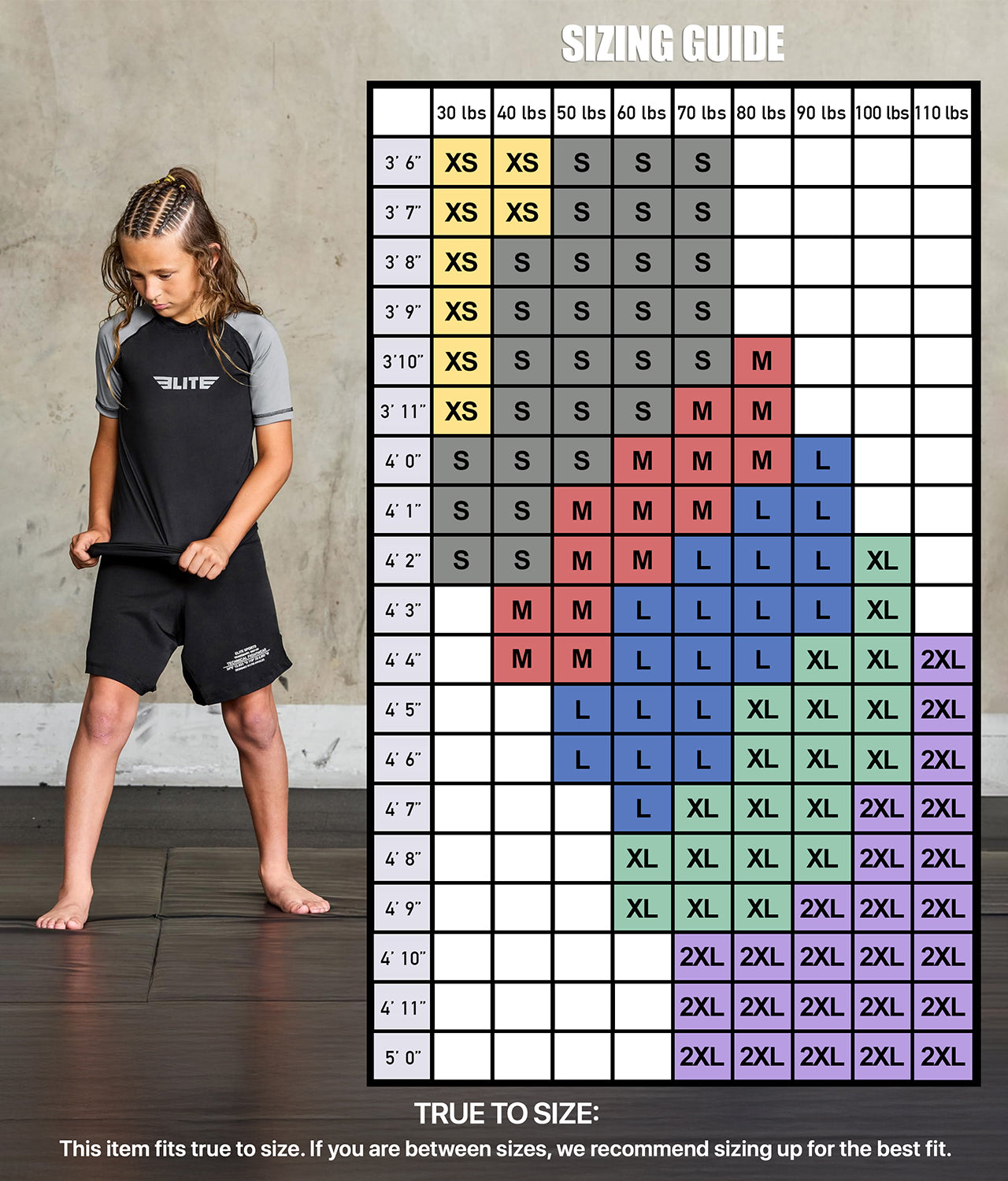 Standard Gray Short Sleeve No-Gi Kids BJJ Rash Guard